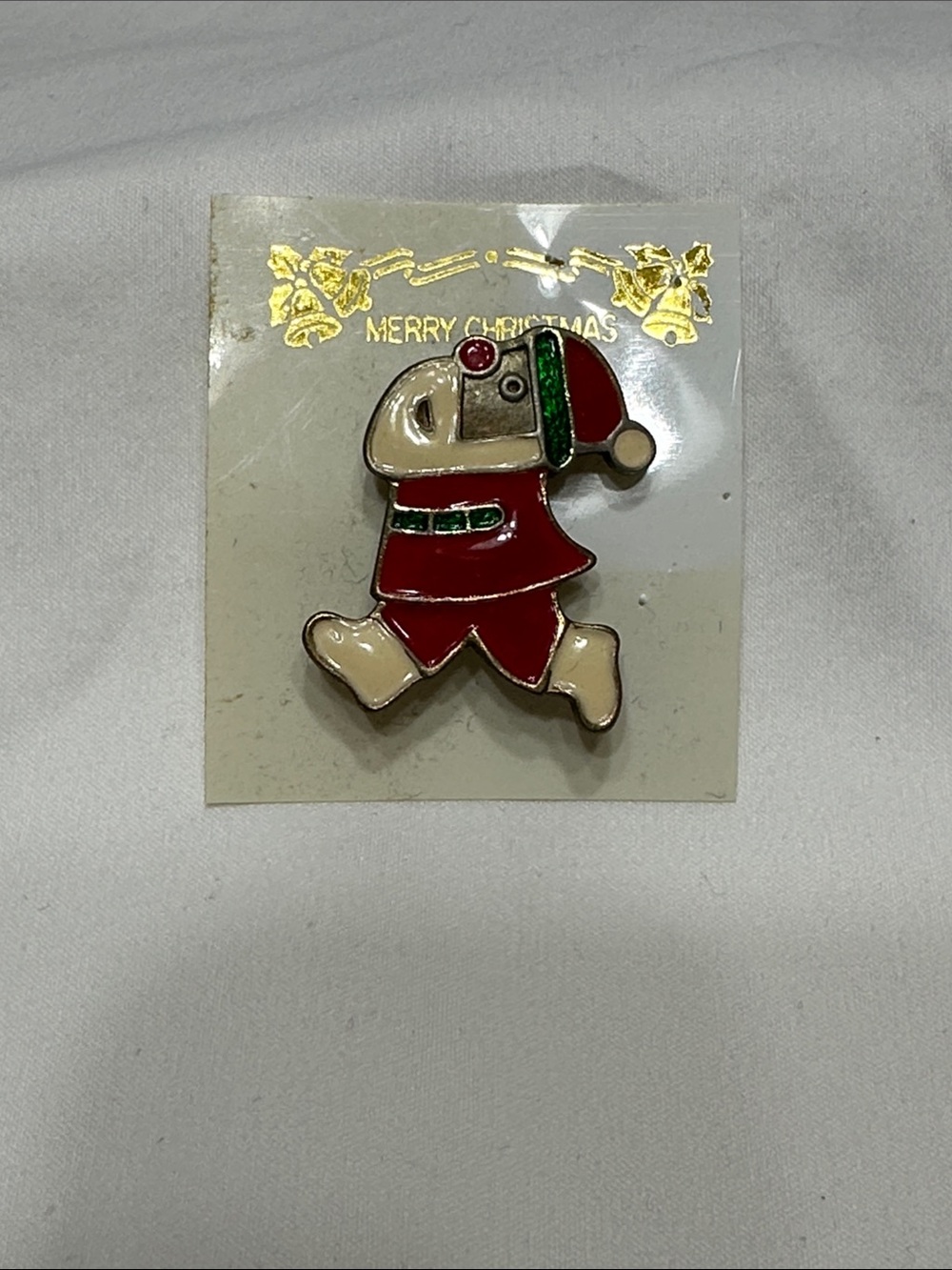 Stanley Kids Santa Enamel Pin - Red, Cream, Green